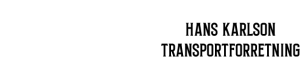 Logoen til Hans Karlson Transportforretning Hans Karlson