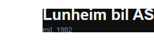Logoen til Lunheim Bil As
