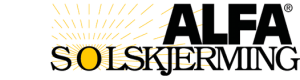 Logoen til Alfa Solskjerming AS