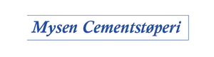 Logoen til Mysen Cementstøperi As