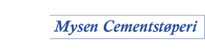 Logoen til Mysen Cementstøperi As