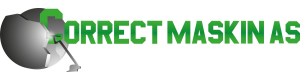 Logoen til Correct Maskin As