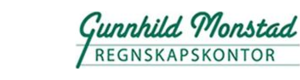 Logoen til Gunnhild Monstad Regnskapskontor