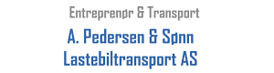 Logoen til A Pedersen & Sønn Lastebiltransport As