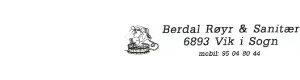 Logoen til Berdal Røyr Og Sanitær As