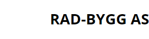 Logoen til Rad-bygg As