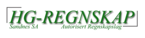 Logoen til Hg-Regnskap Sandnes Sa