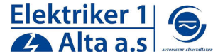 Logoen til Elektriker 1 Alta As