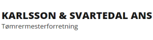 Logoen til Karlsson & Svartedal Tømrermesterforretning Ans
