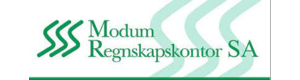 Logoen til Modum Regnskapskontor Sa