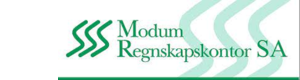 Logoen til Modum Regnskapskontor Sa