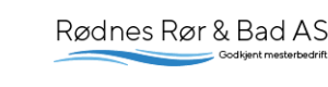 Logoen til Rødnes Rør & Bad As