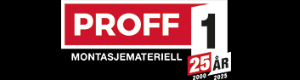 Logoen til Proff1 Montasjemateriell Drammen As