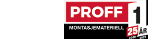 Logoen til Proff1 Montasjemateriell Drammen As