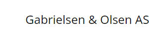Logoen til Gabrielsen Og Olsen AS