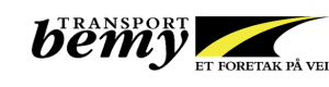 Logoen til Bemy Maskin & Transport AS