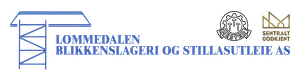Logoen til Lommedalen Blikkenslageri Og Stillasutleie As