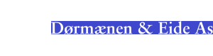 Logoen til Dørmænen & Eide As