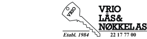 Logoen til Vrio Lås & Nøkkel As