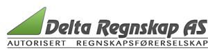 Logoen til Delta Regnskap AS