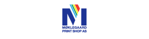 Logoen til Møklegaard Print Shop As