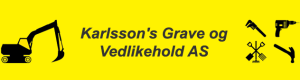 Logoen til Karlssons Grave Og Vedlikehold AS