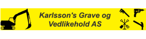 Logoen til Karlssons Grave Og Vedlikehold AS