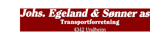 Logoen til Johannes Egeland & Sønner As